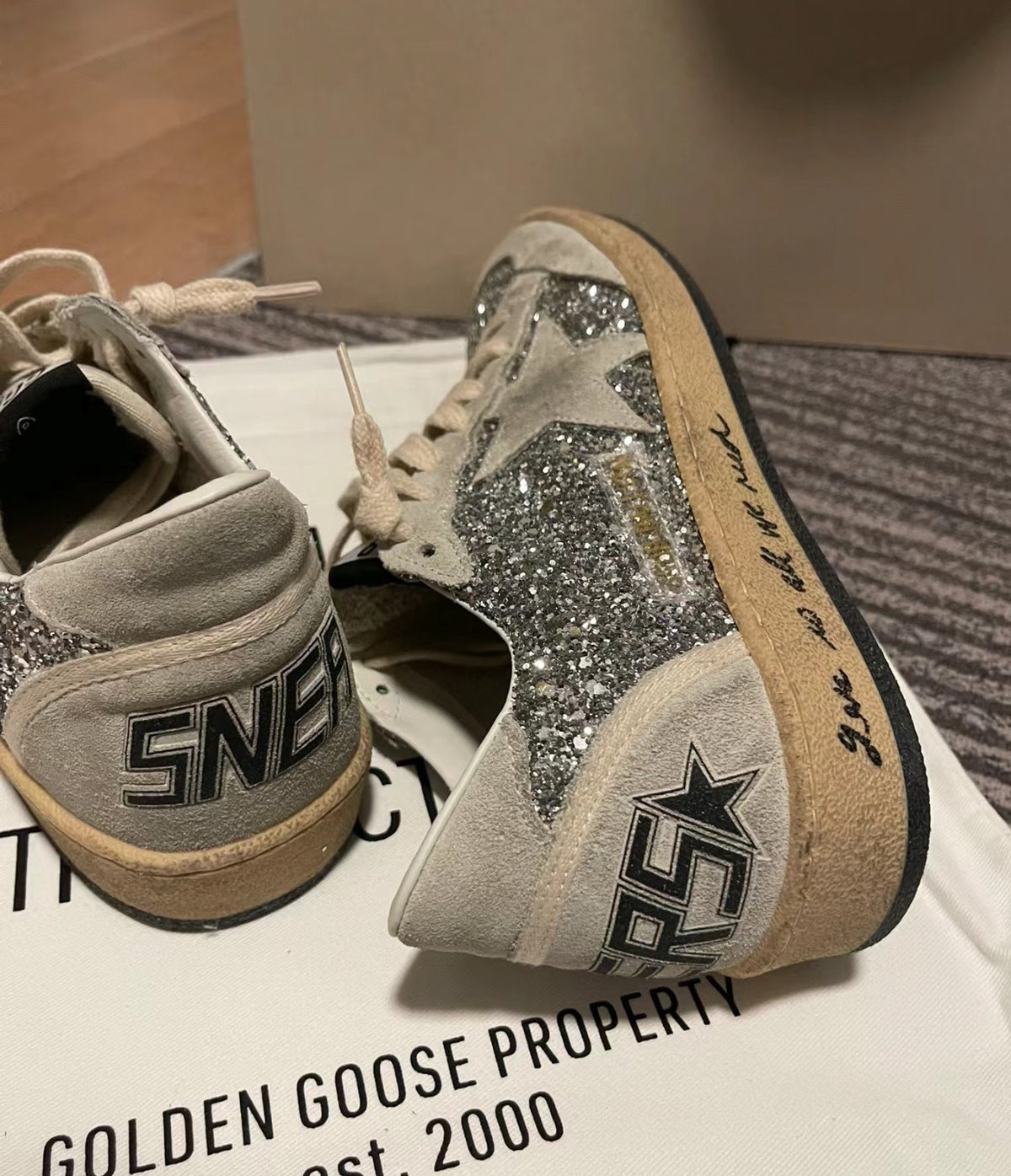 Golden Goose Vintage Distressed Sneakers #106