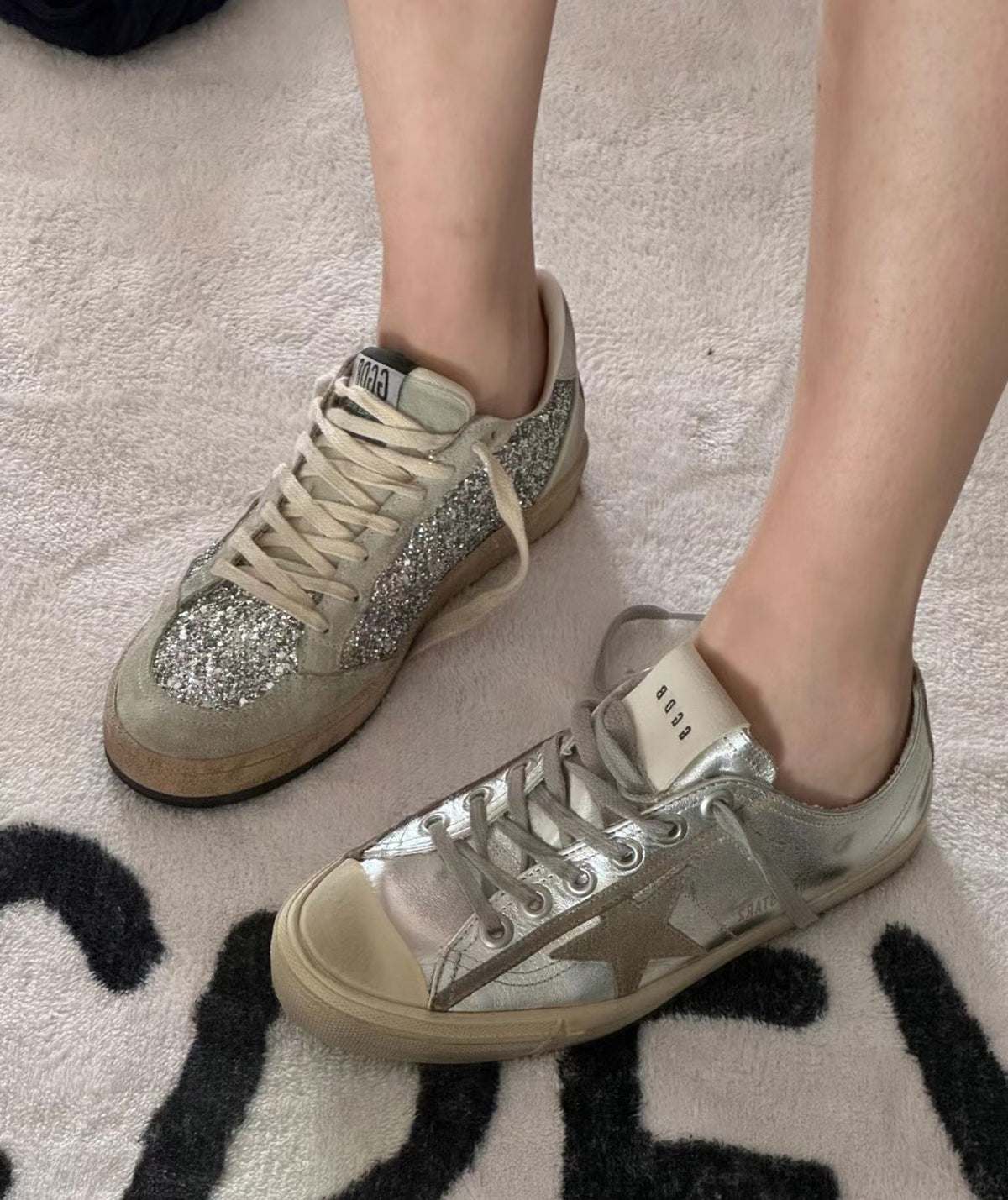 Golden Goose Vintage Distressed Sneakers #106