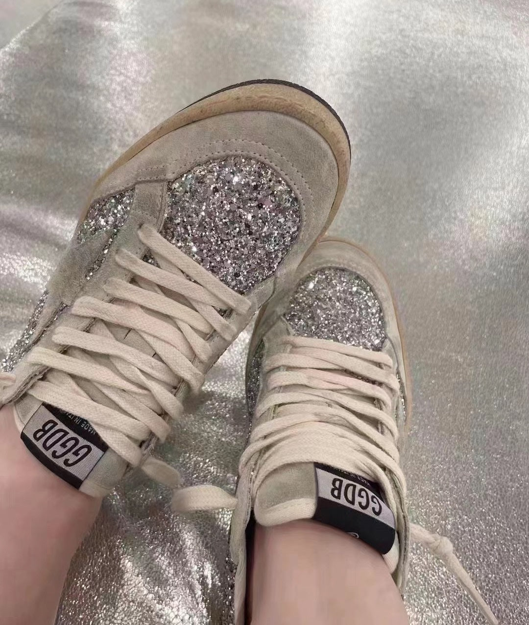Golden Goose Vintage Distressed Sneakers #106