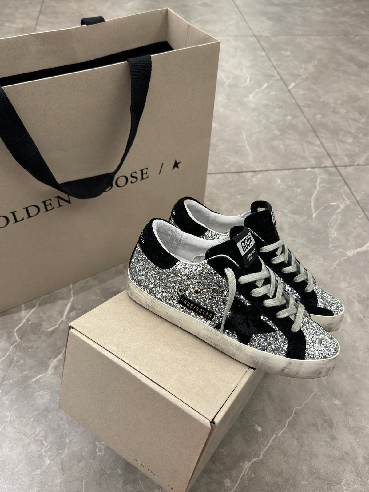 Golden Goose Vintage Distressed Sneakers #295