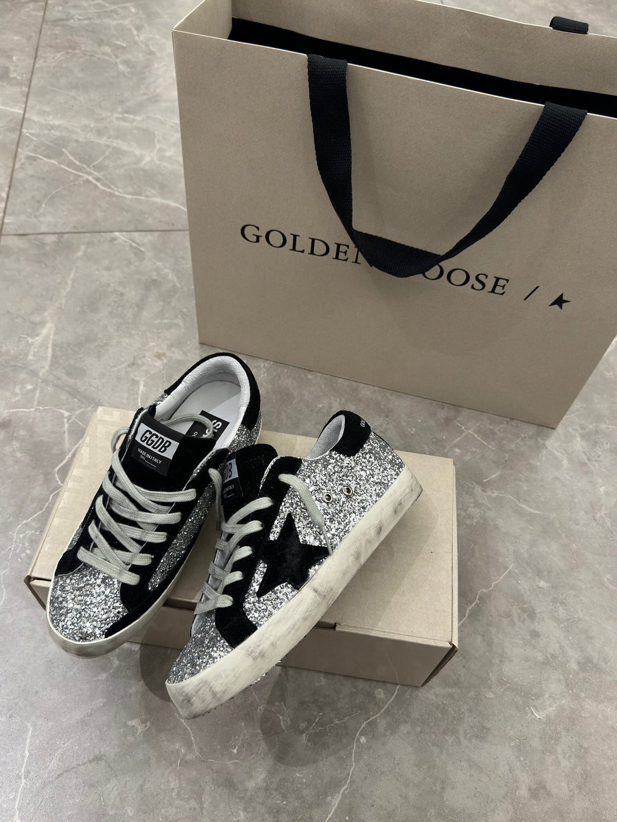 Golden Goose Vintage Distressed Sneakers #295