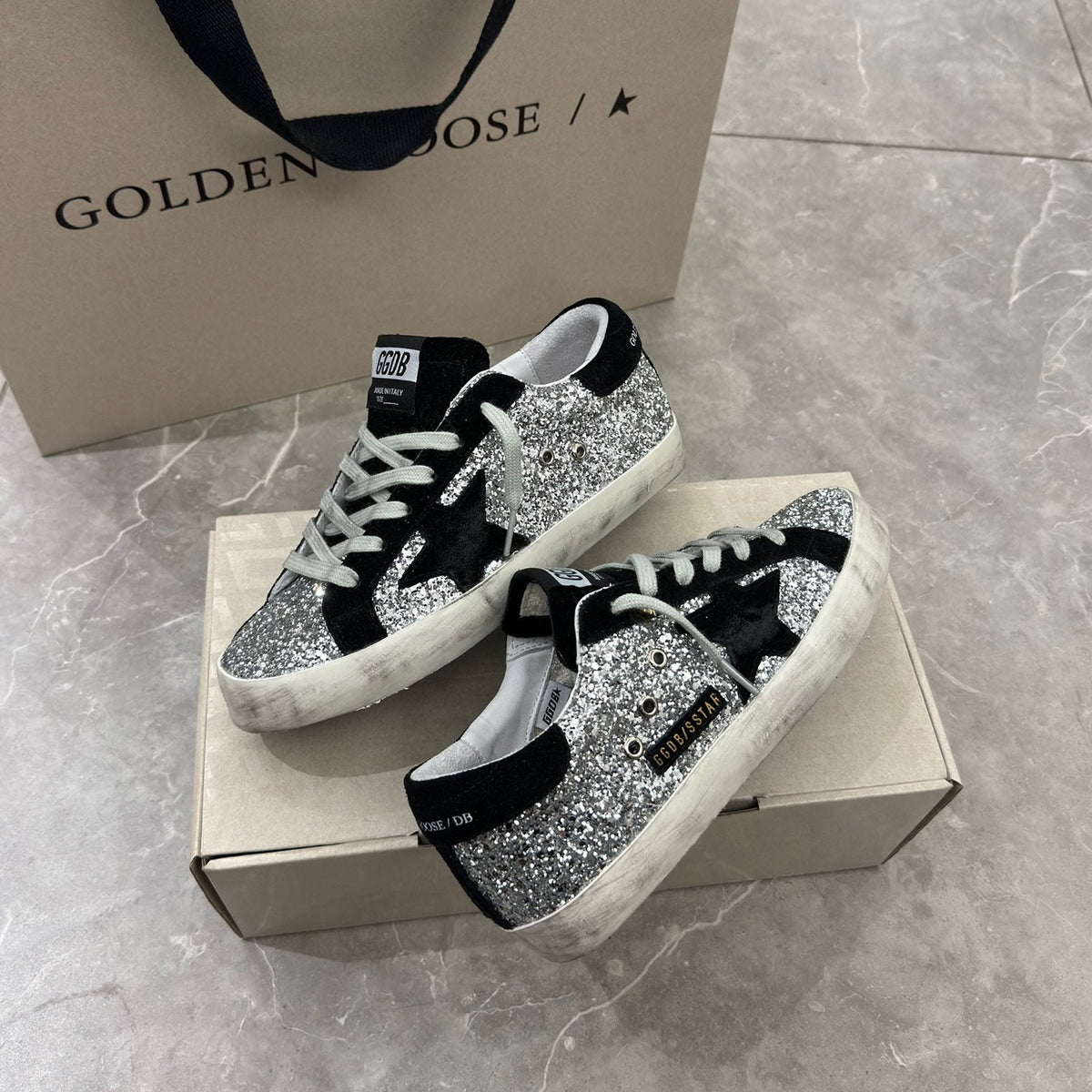 Golden Goose Vintage Distressed Sneakers #295