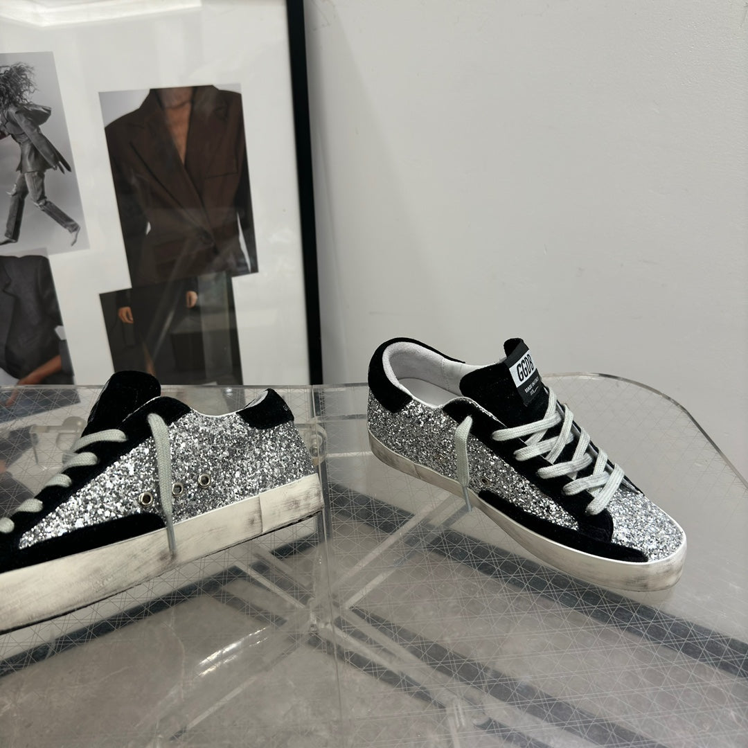 Golden Goose Vintage Distressed Sneakers #295