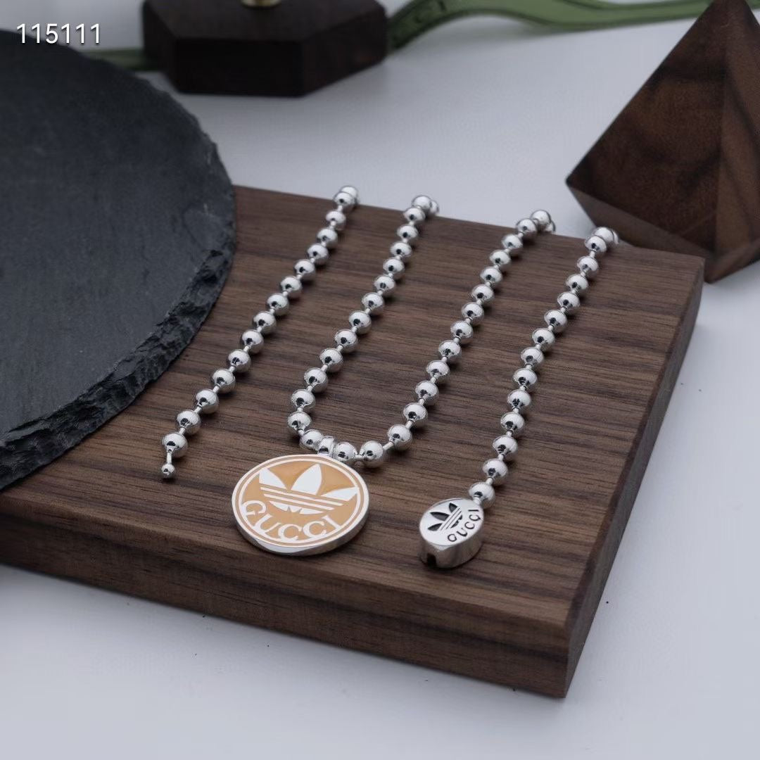 Gucci Stainless Steel Enamel Necklace