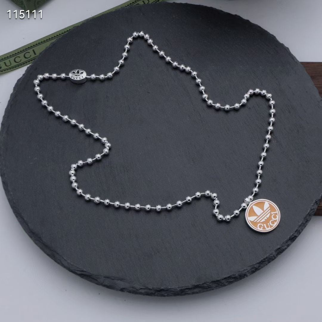 Gucci Stainless Steel Enamel Necklace