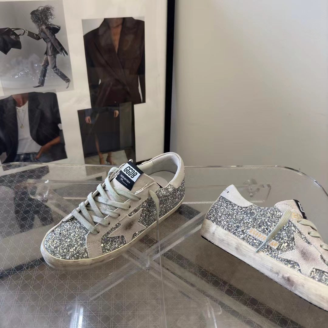 Golden Goose Vintage Distressed Sneakers #249