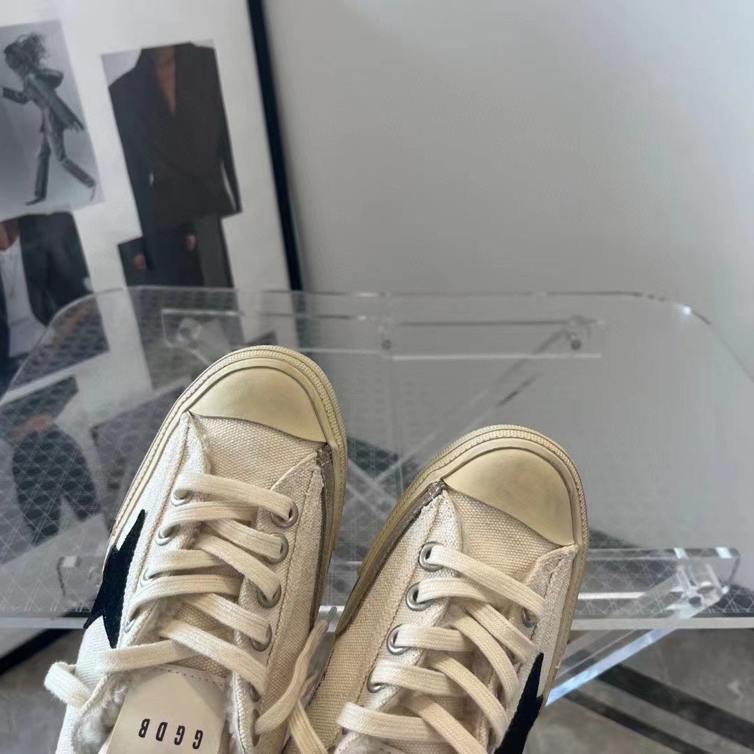 Golden Goose Vintage Distressed Sneakers #027