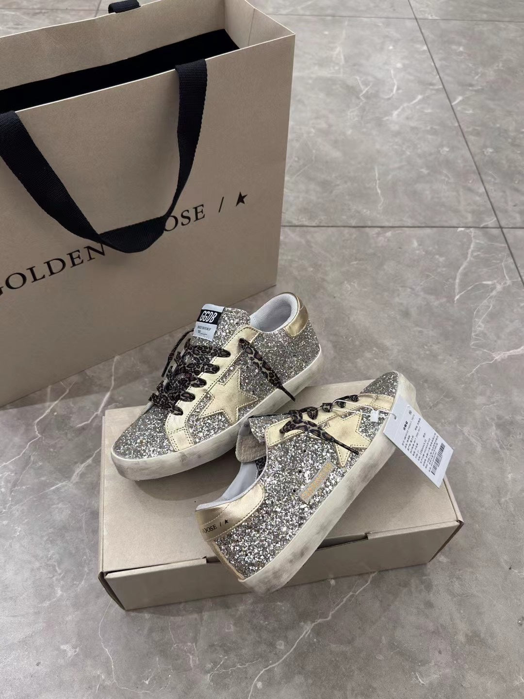 Golden Goose Vintage Distressed Sneakers #241