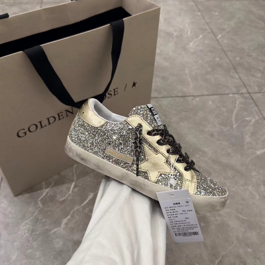 Golden Goose Vintage Distressed Sneakers #241