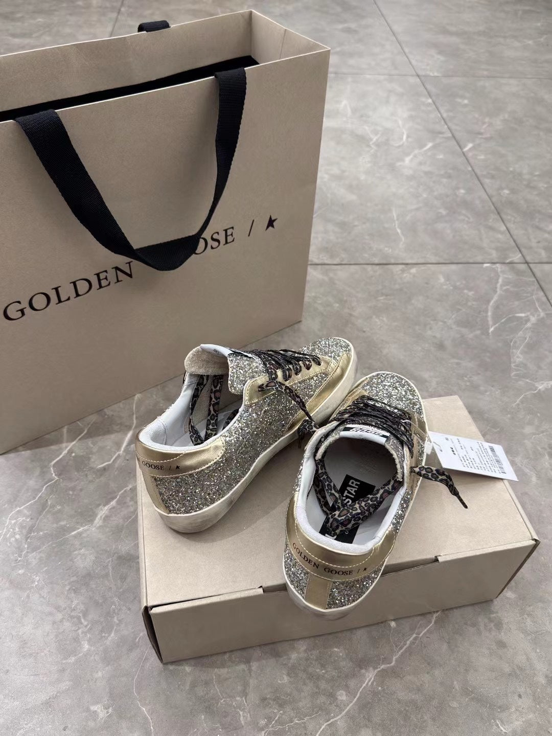 Golden Goose Vintage Distressed Sneakers #241