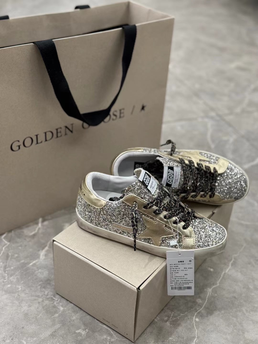 Golden Goose Vintage Distressed Sneakers #241