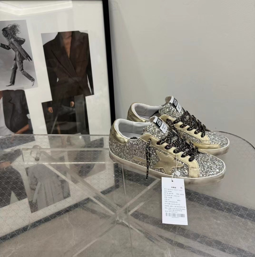 Golden Goose Vintage Distressed Sneakers #241