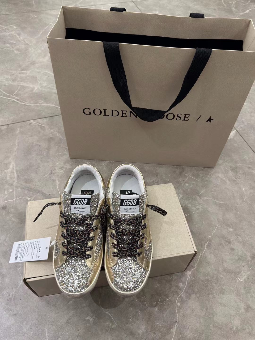 Golden Goose Vintage Distressed Sneakers #241