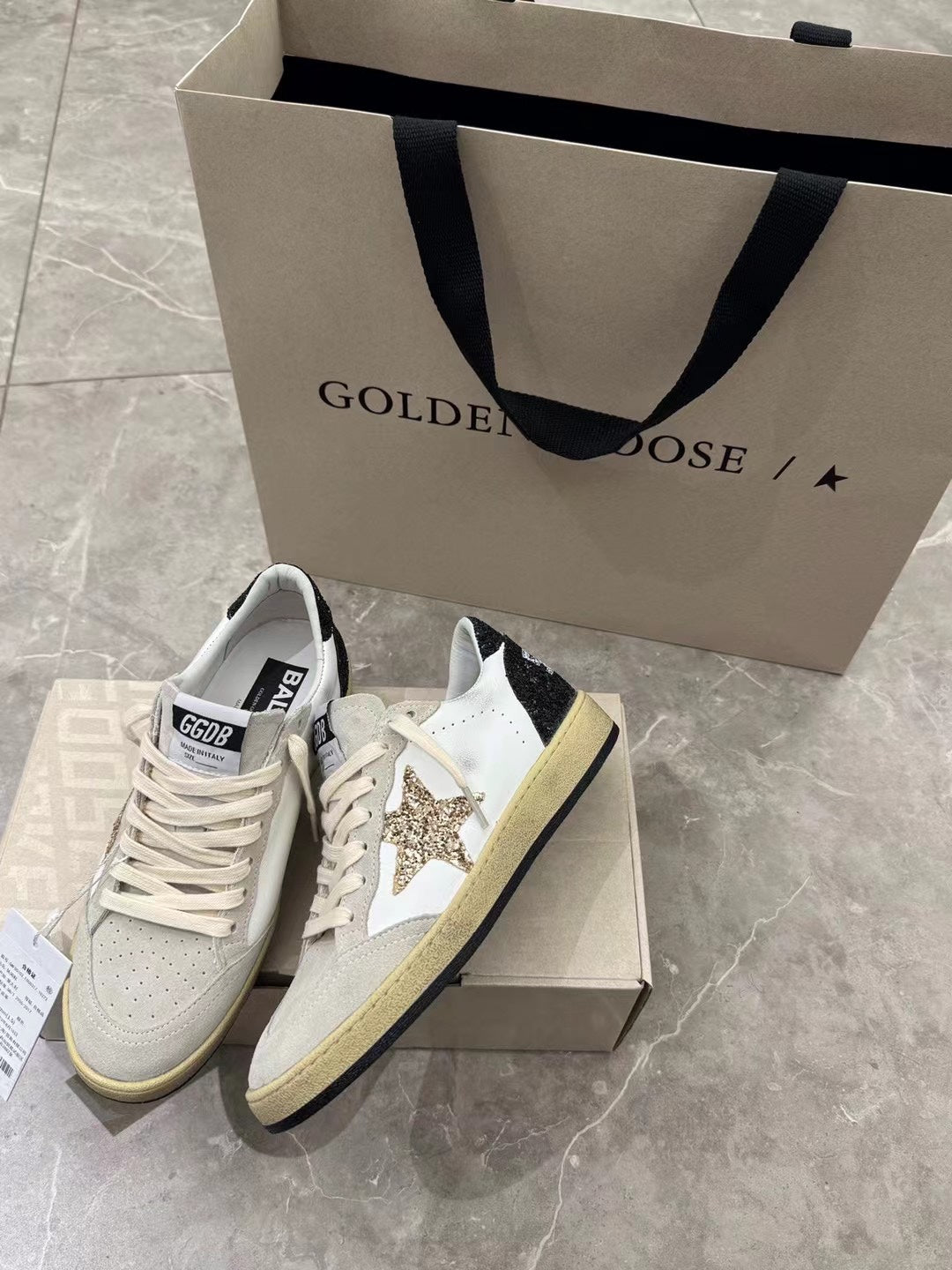 Golden Goose Vintage Distressed Sneakers #216