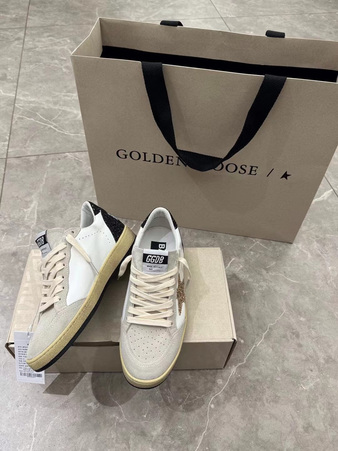 Golden Goose Vintage Distressed Sneakers #216
