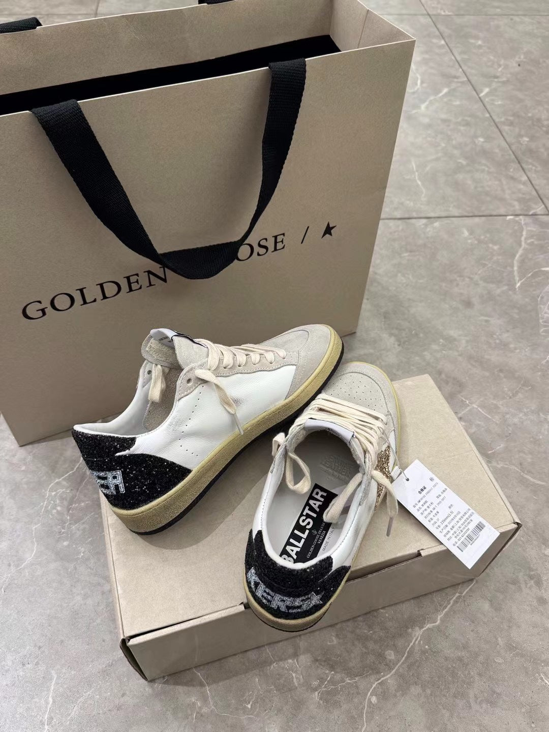 Golden Goose Vintage Distressed Sneakers #216