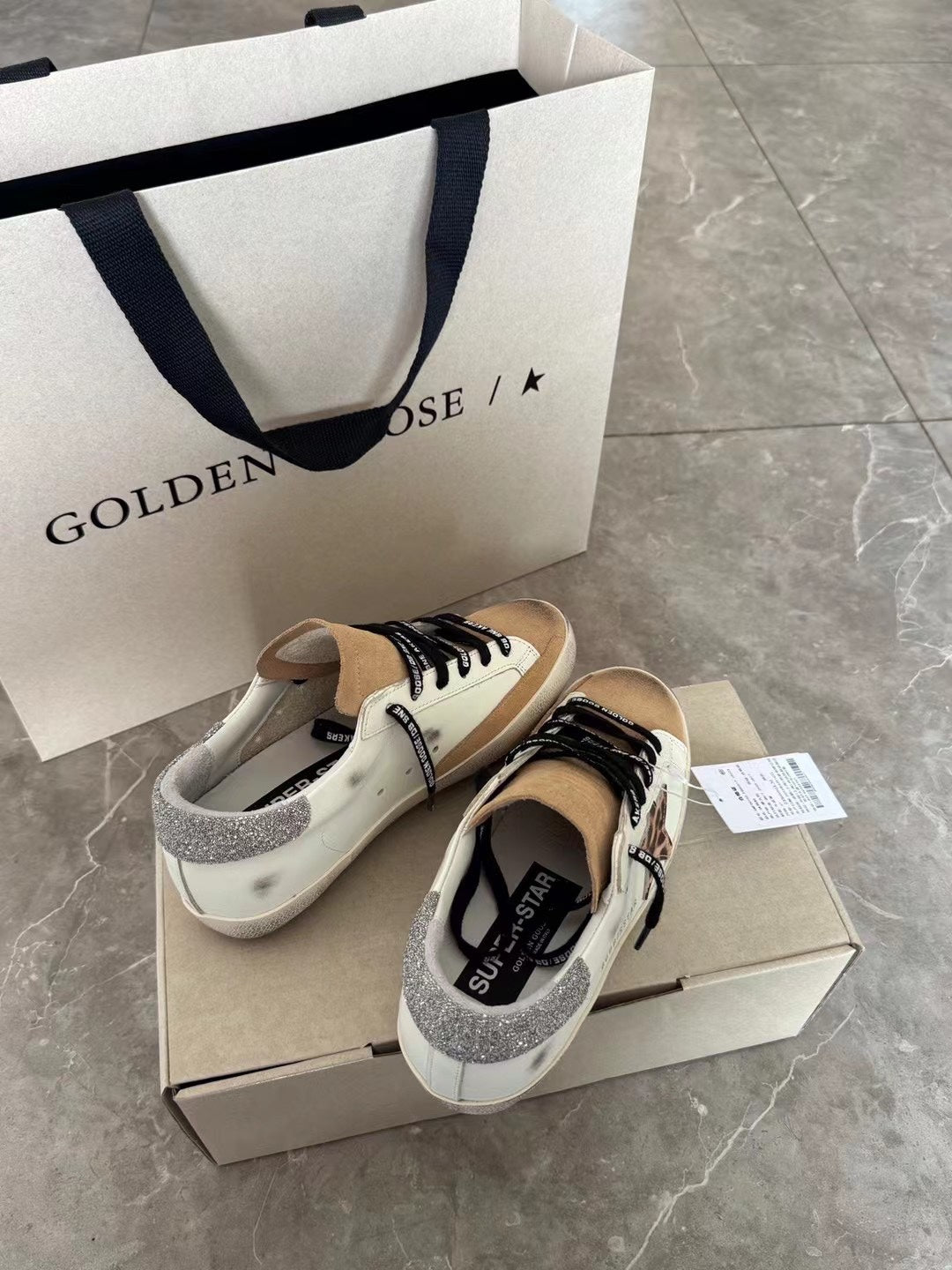 Golden Goose Vintage Distressed Sneakers #138