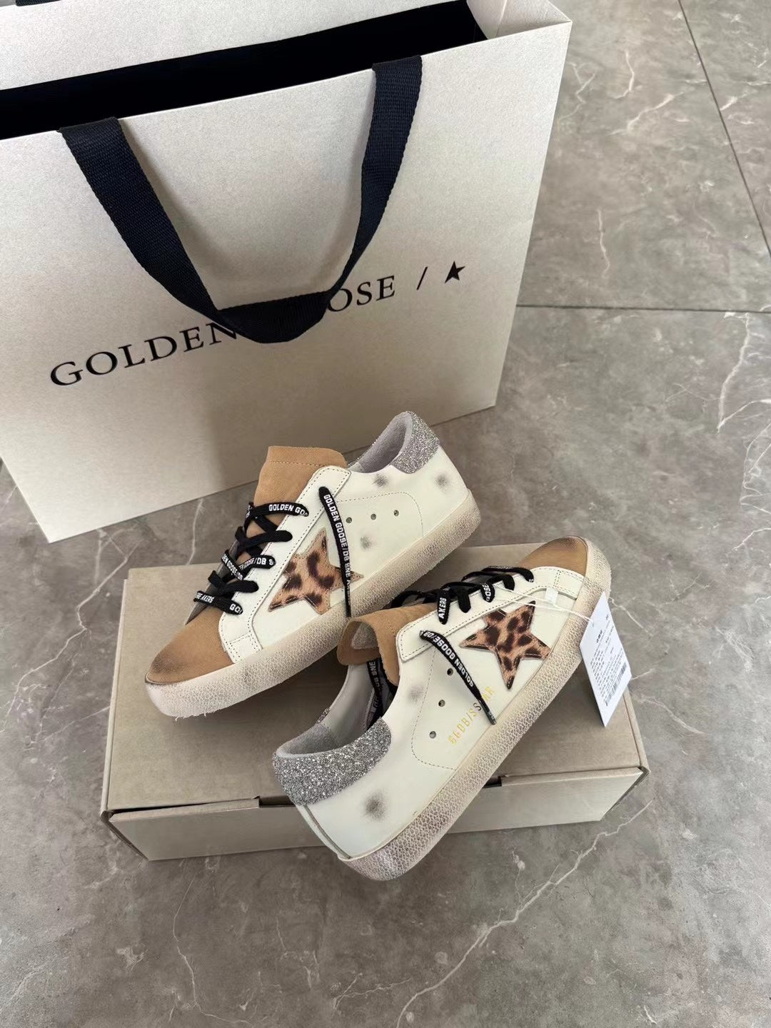 Golden Goose Vintage Distressed Sneakers #138