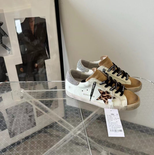 Golden Goose Vintage Distressed Sneakers #138