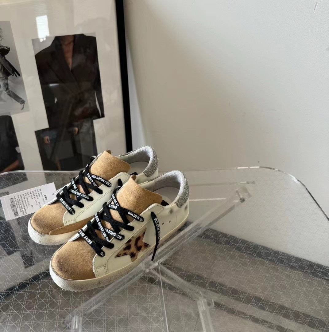 Golden Goose Vintage Distressed Sneakers #138