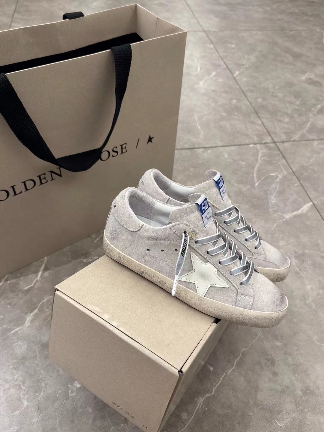 Golden Goose Vintage Distressed Sneakers #077