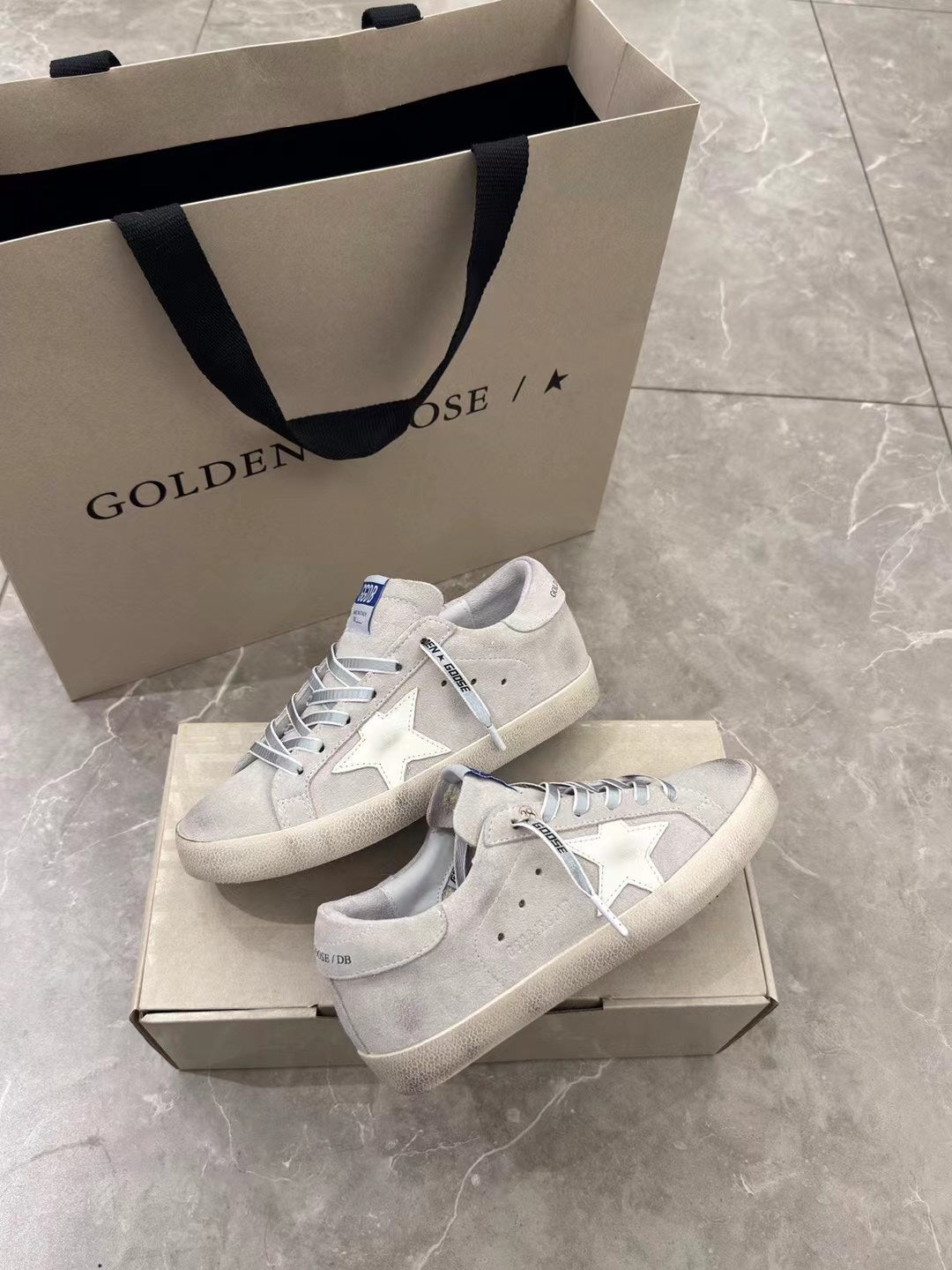 Golden Goose Vintage Distressed Sneakers #077