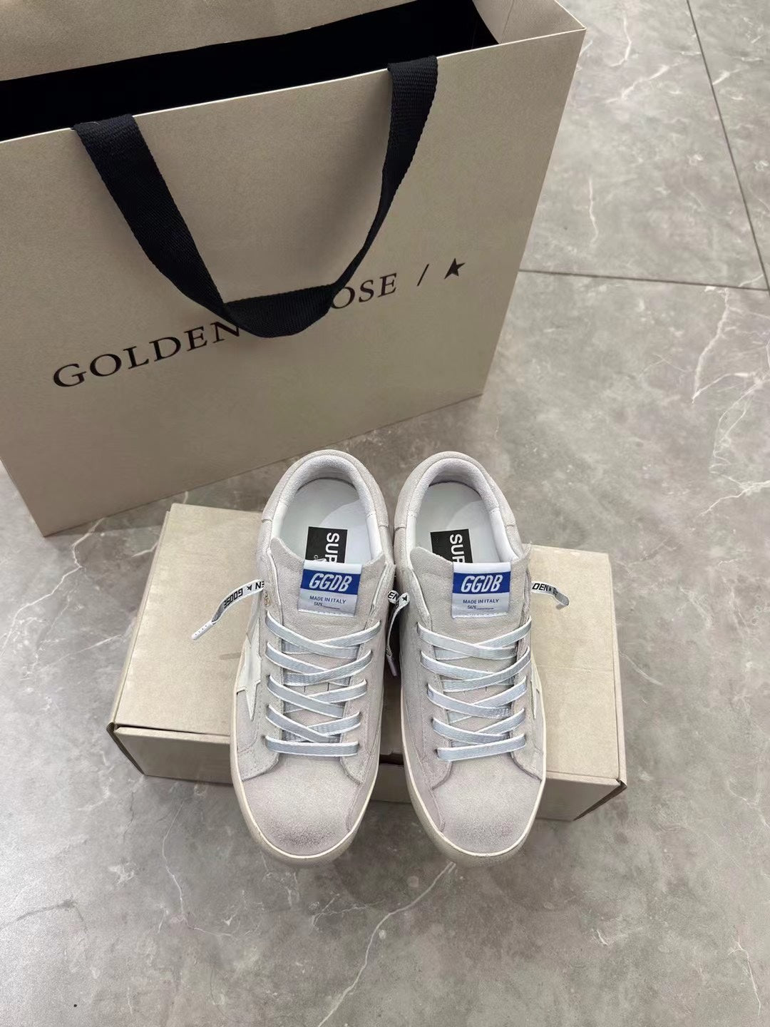 Golden Goose Vintage Distressed Sneakers #077