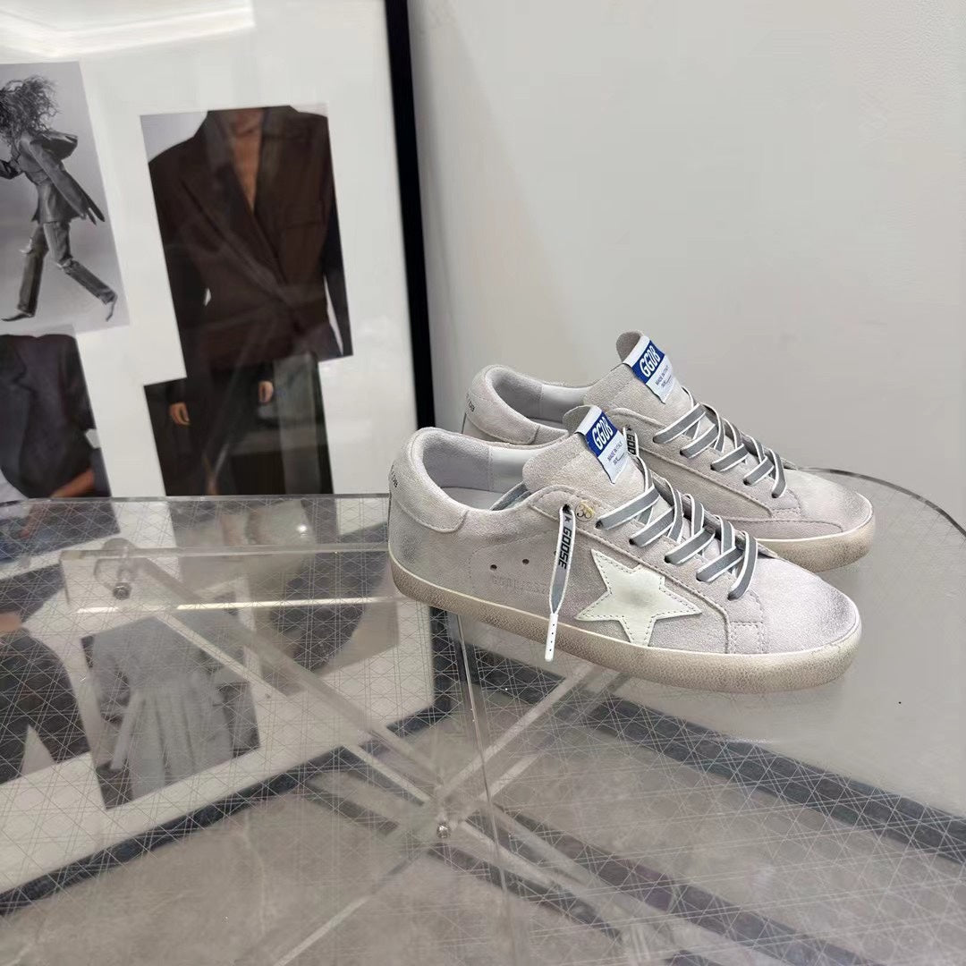 Golden Goose Vintage Distressed Sneakers #077