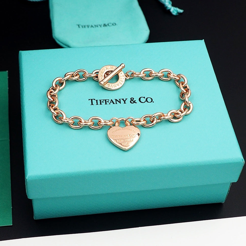 Tiffany & Co. Heart T Motif Bracelet