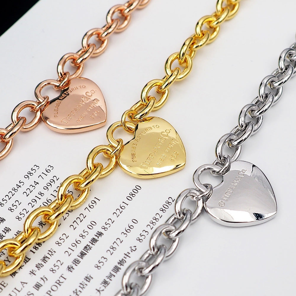 Tiffany & Co. Heart T Motif Bracelet