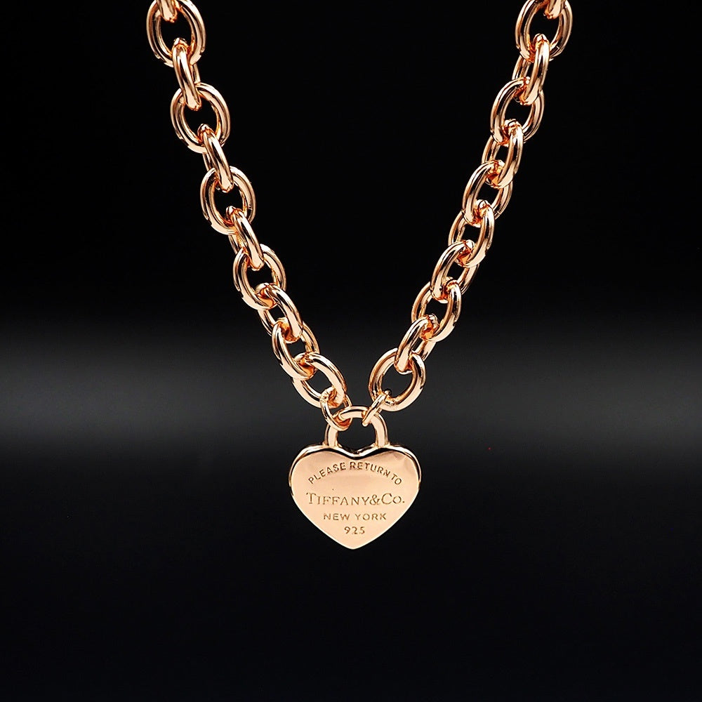 Tiffany & Co. Heart T Motif Necklace