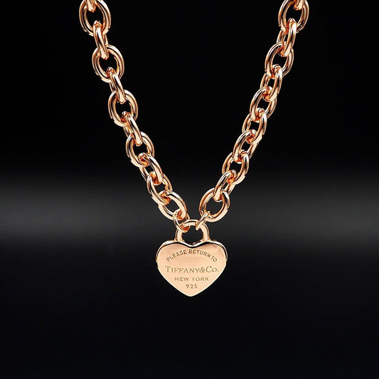 Tiffany & Co. Heart T Motif Necklace