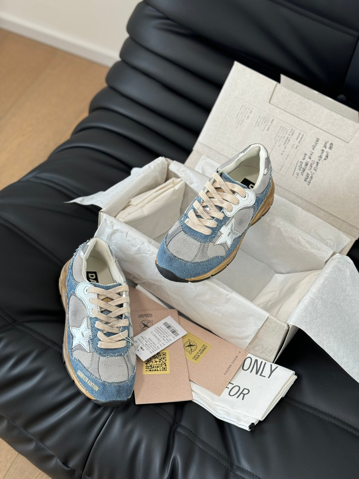 Golden Goose Vintage Distressed Sneakers #132