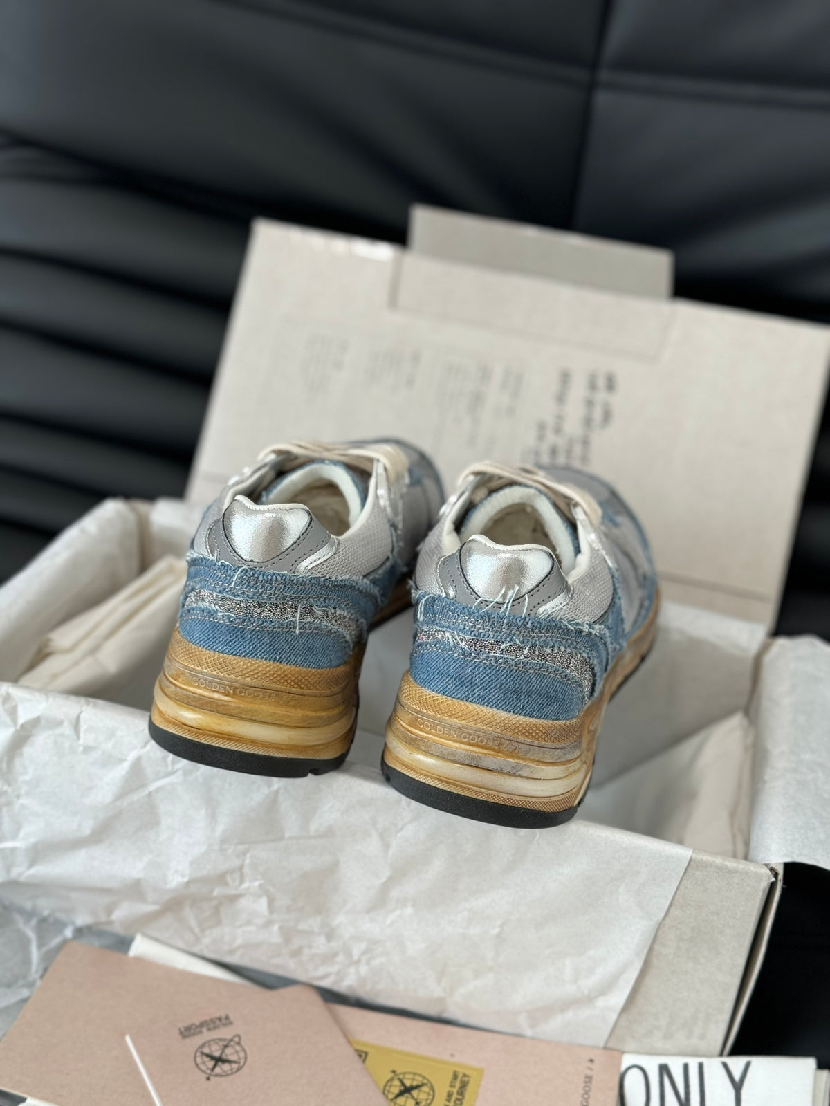 Golden Goose Vintage Distressed Sneakers #132