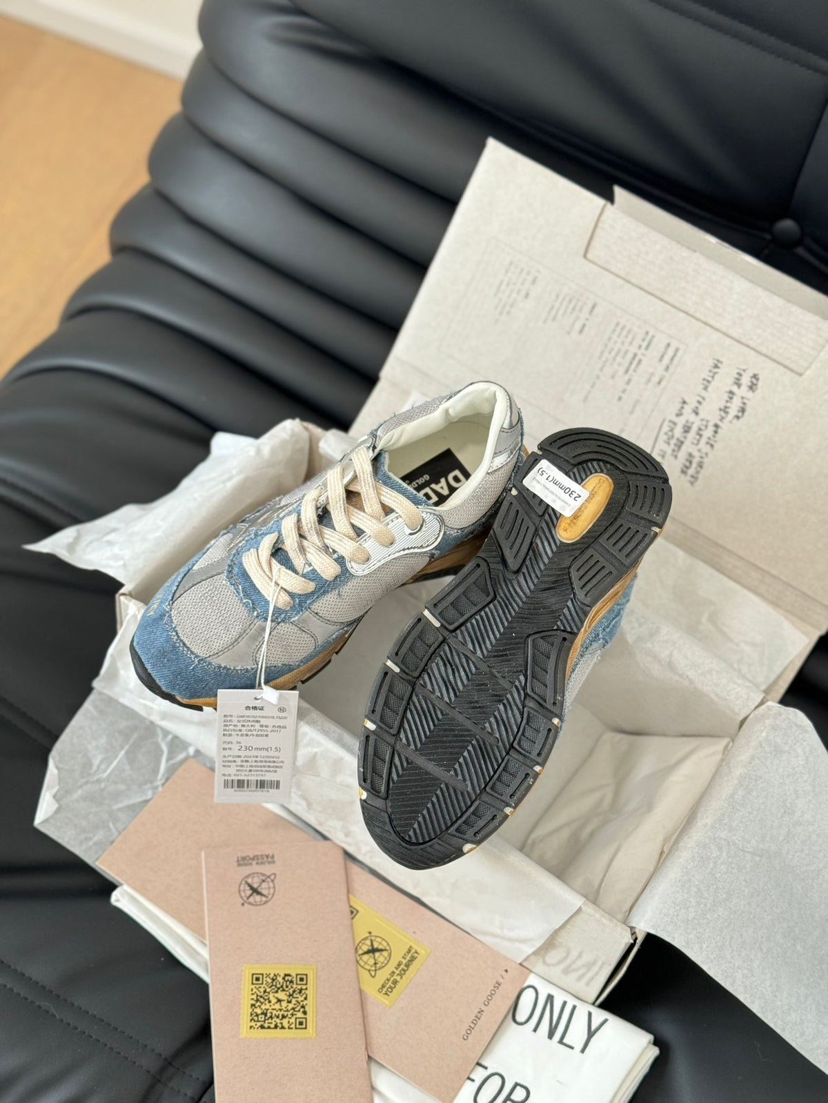 Golden Goose Vintage Distressed Sneakers #132