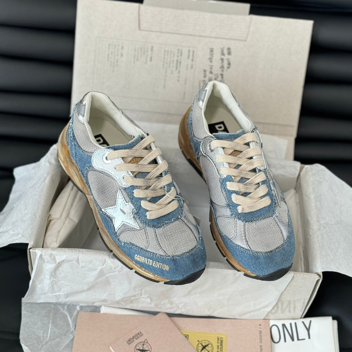 Golden Goose Vintage Distressed Sneakers #132