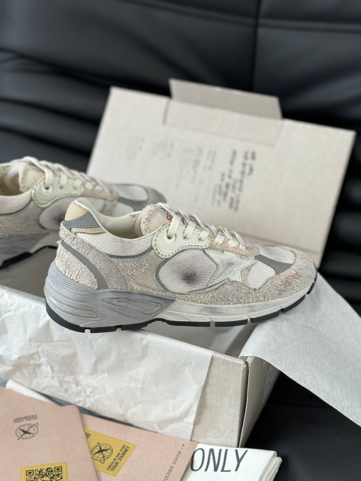 Golden Goose Vintage Distressed Sneakers #150