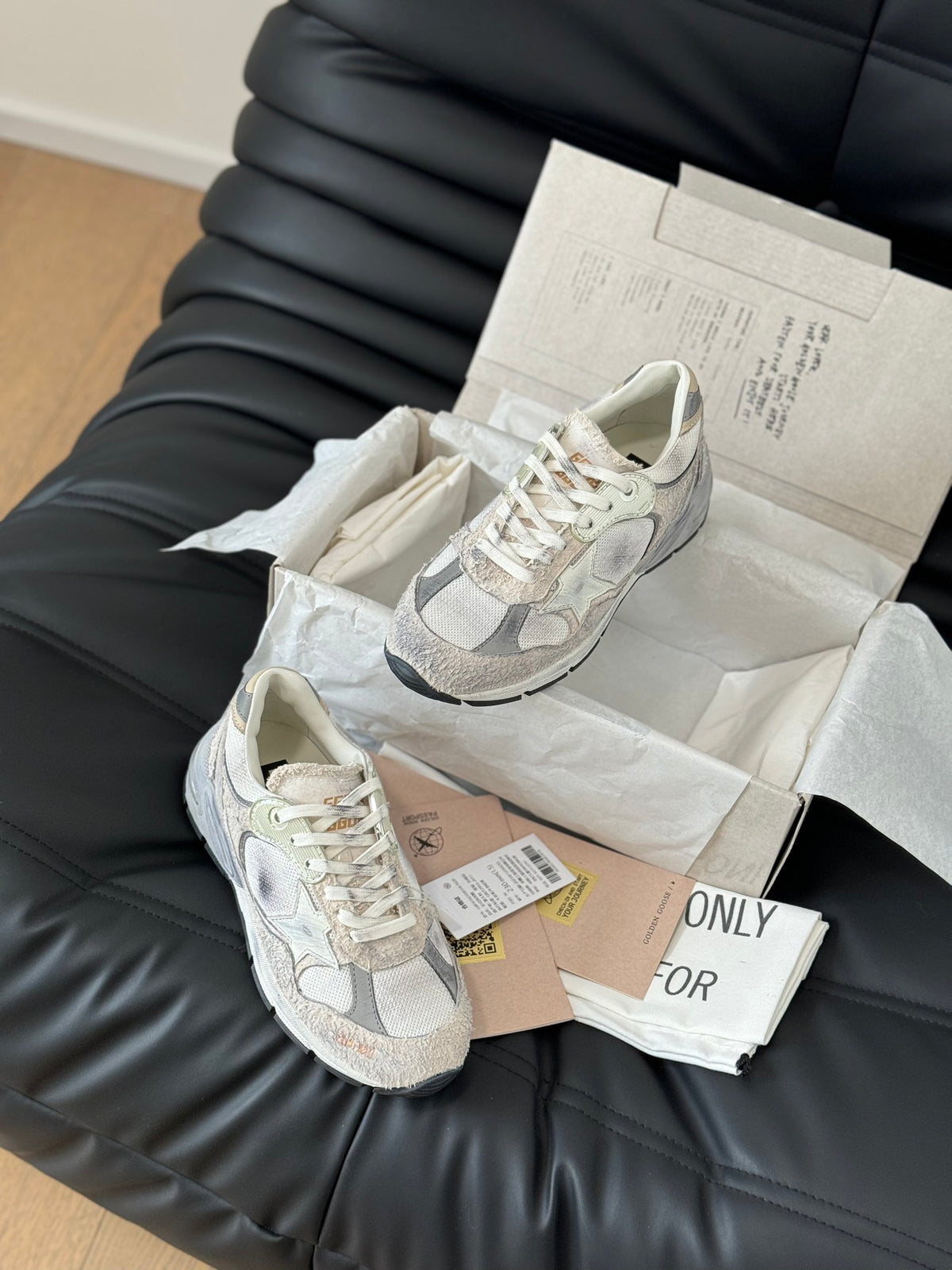 Golden Goose Vintage Distressed Sneakers #150