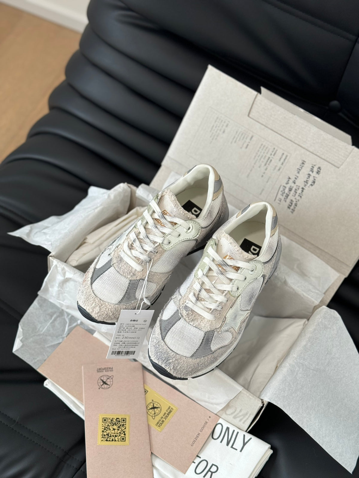 Golden Goose Vintage Distressed Sneakers #150