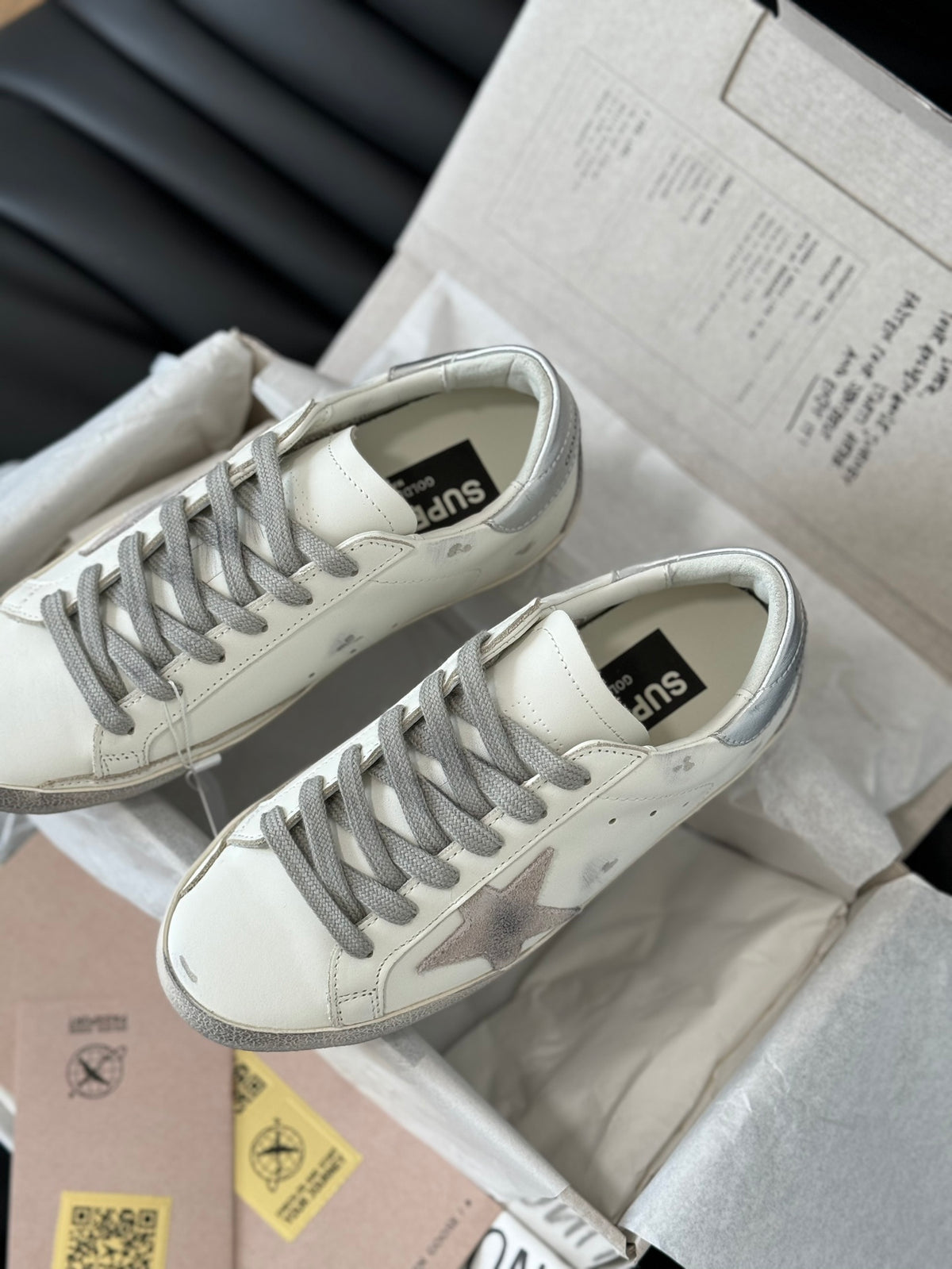 Golden Goose Vintage Distressed Sneakers #135