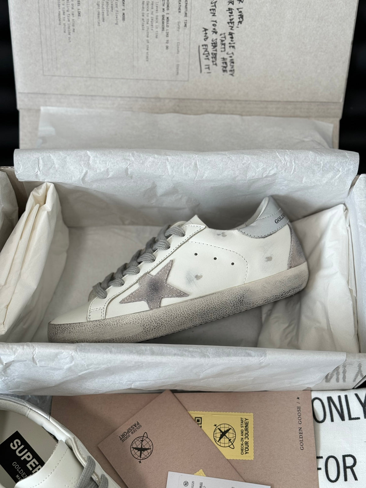 Golden Goose Vintage Distressed Sneakers #135