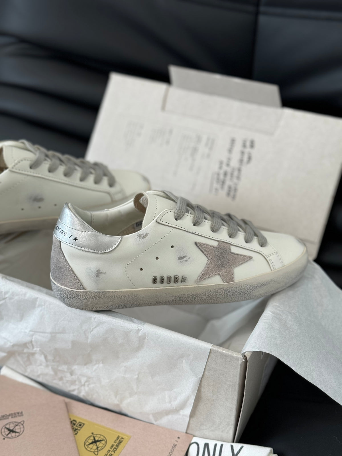 Golden Goose Vintage Distressed Sneakers #135