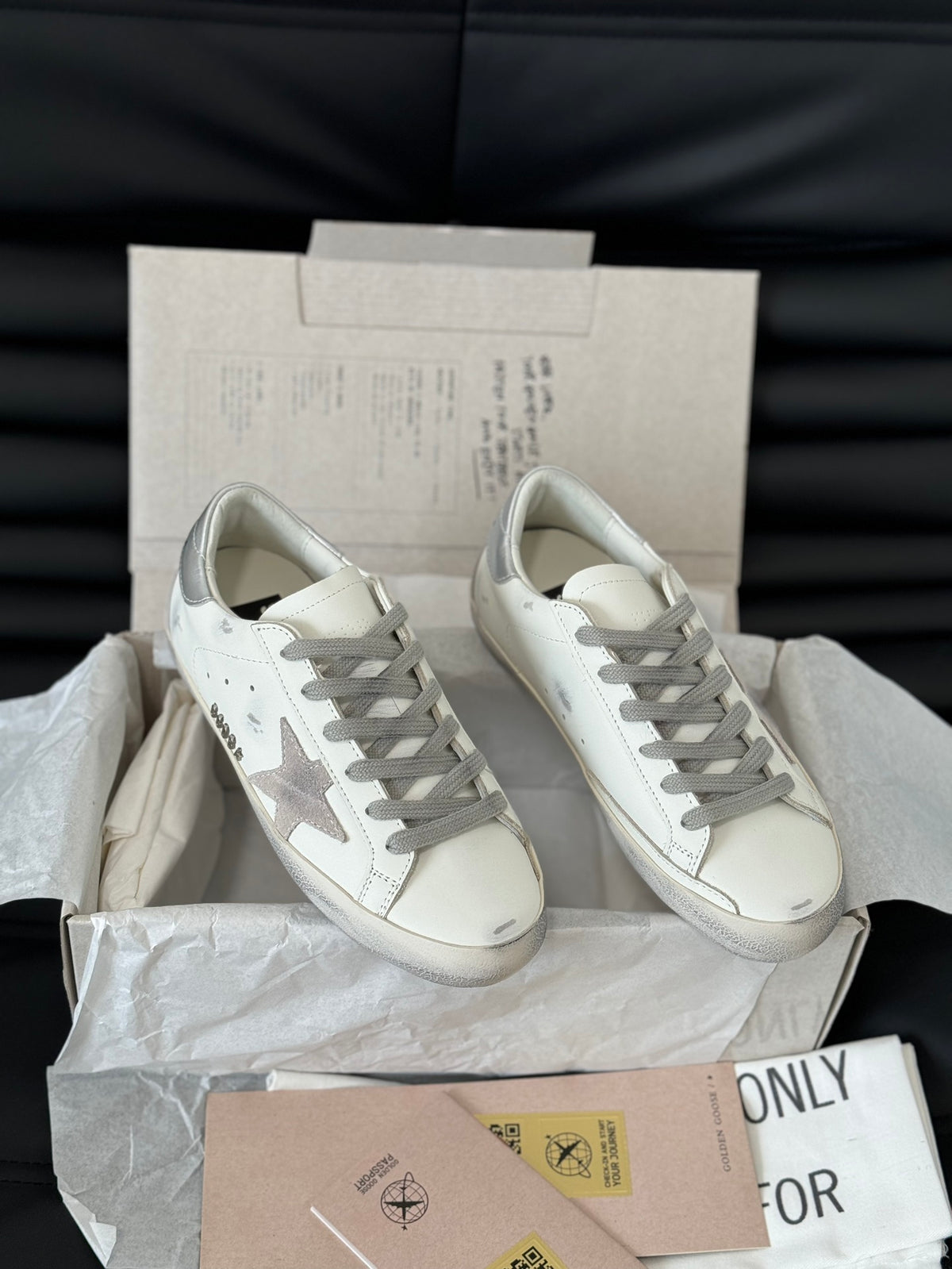 Golden Goose Vintage Distressed Sneakers #135