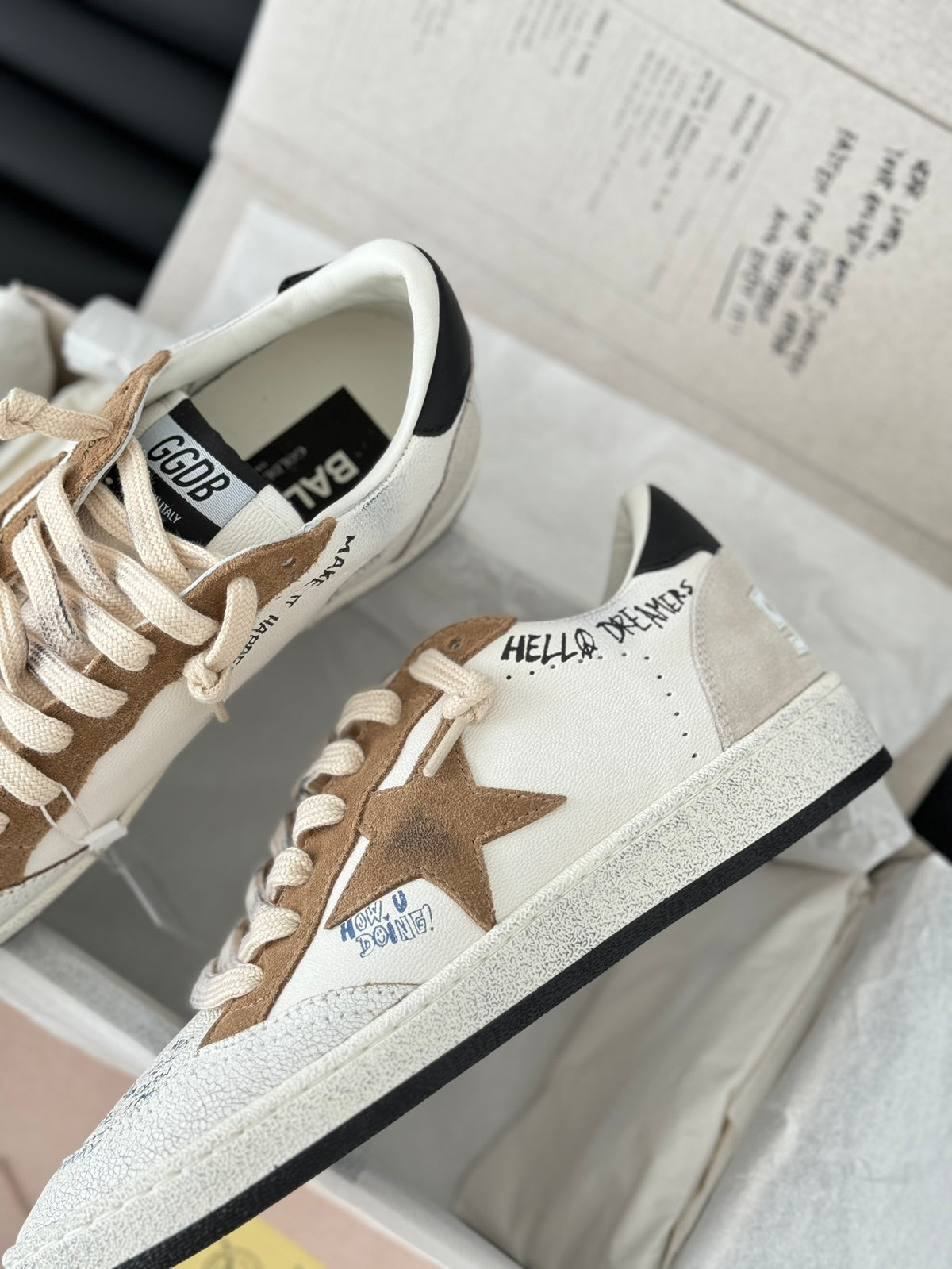 Golden Goose Vintage Distressed Sneakers #289