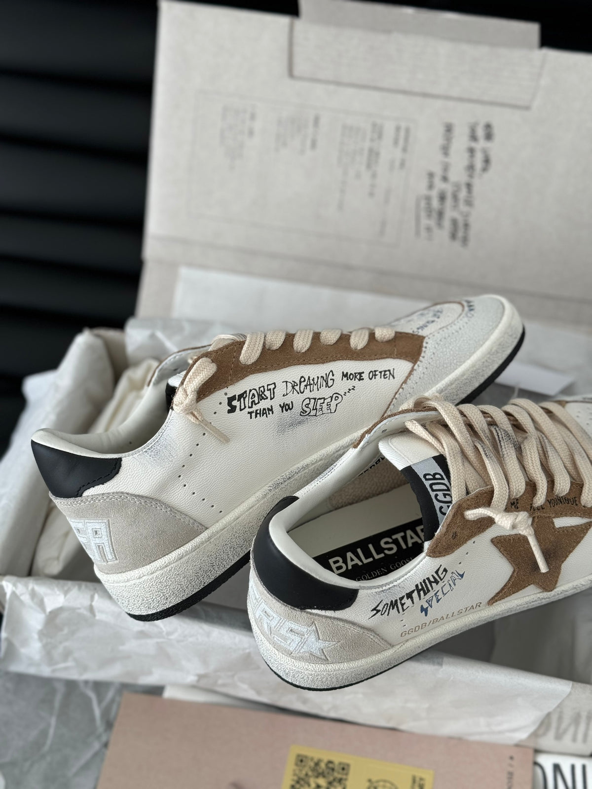 Golden Goose Vintage Distressed Sneakers #289