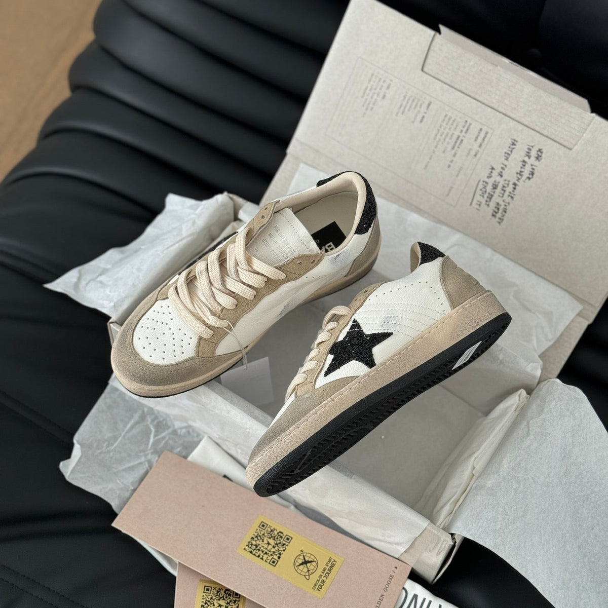 Golden Goose Vintage Distressed Sneakers #301