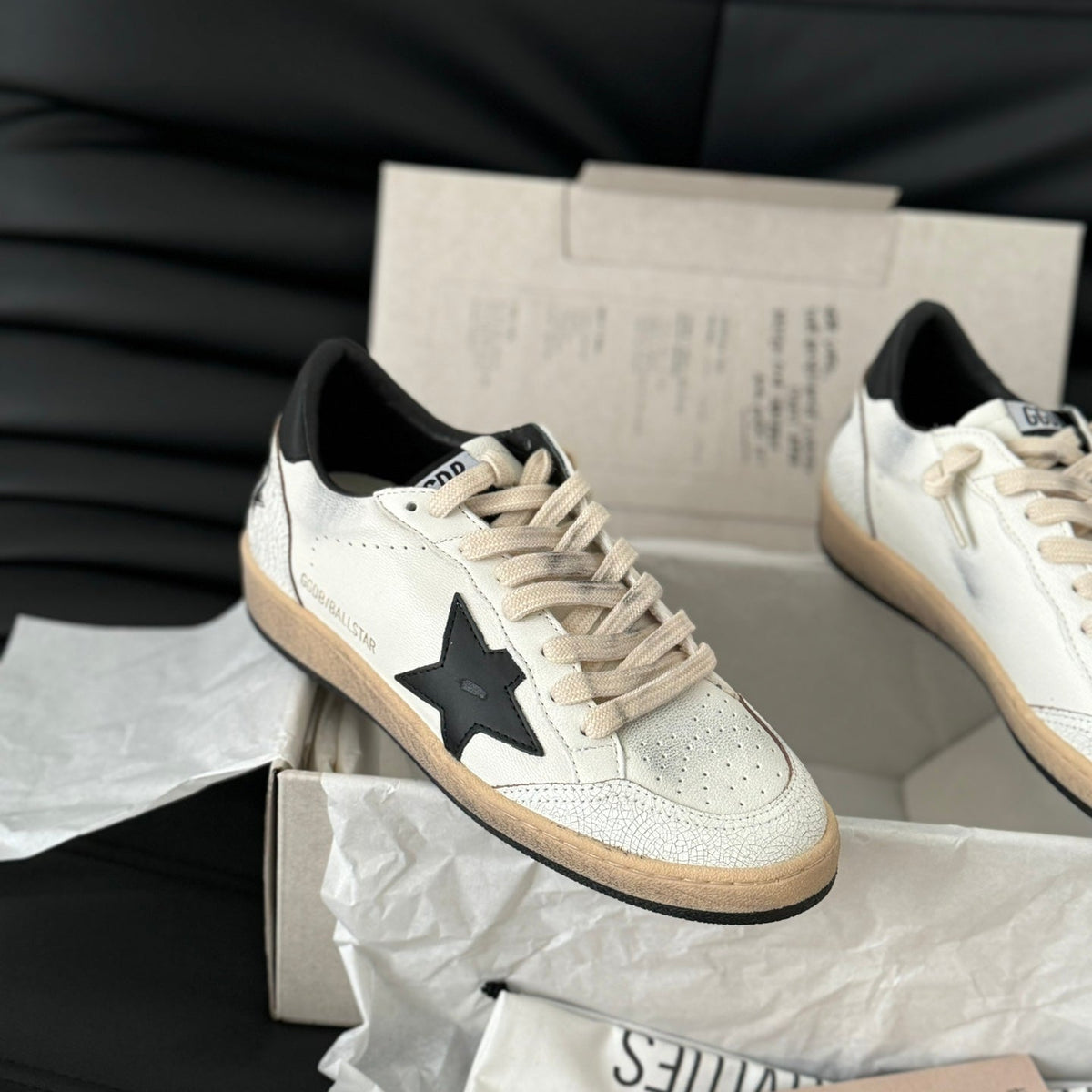 Golden Goose Vintage Distressed Sneakers #093