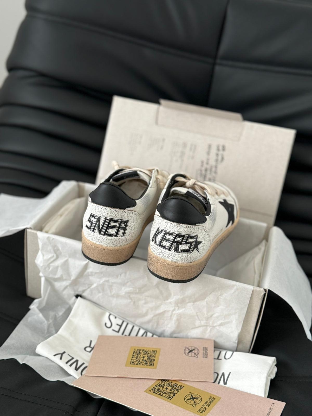Golden Goose Vintage Distressed Sneakers #093