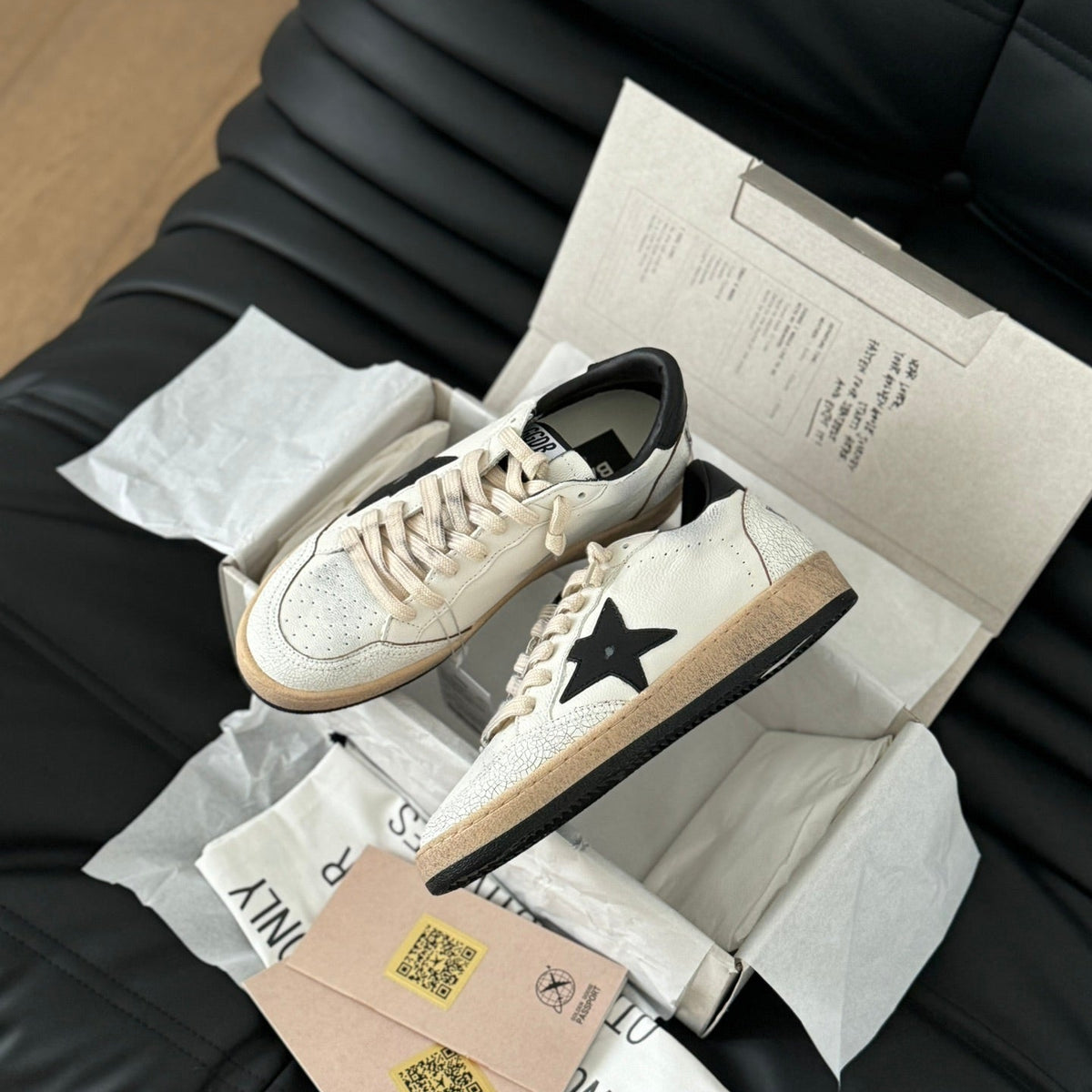 Golden Goose Vintage Distressed Sneakers #093