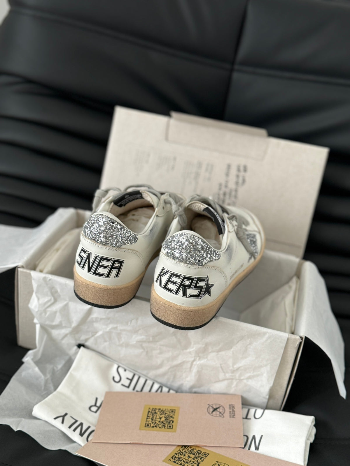Golden Goose Vintage Distressed Sneakers #123